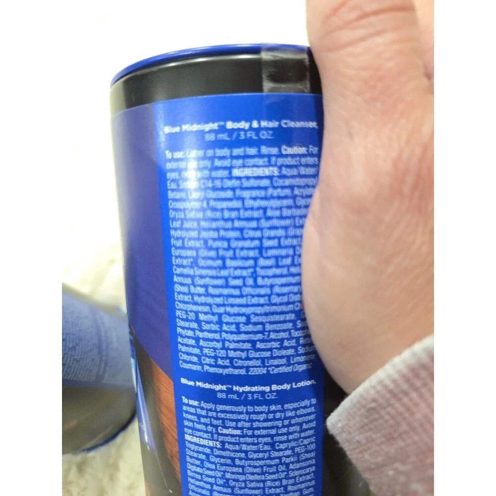 Jack Black Take It To Go Blue Midnight Edition Tin Can (Lotion,Cleanser,Balm) B8